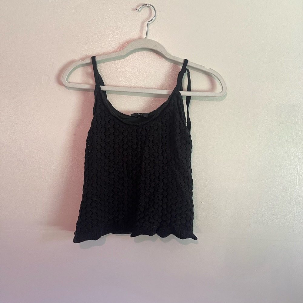 Black Vici Sweater Tank